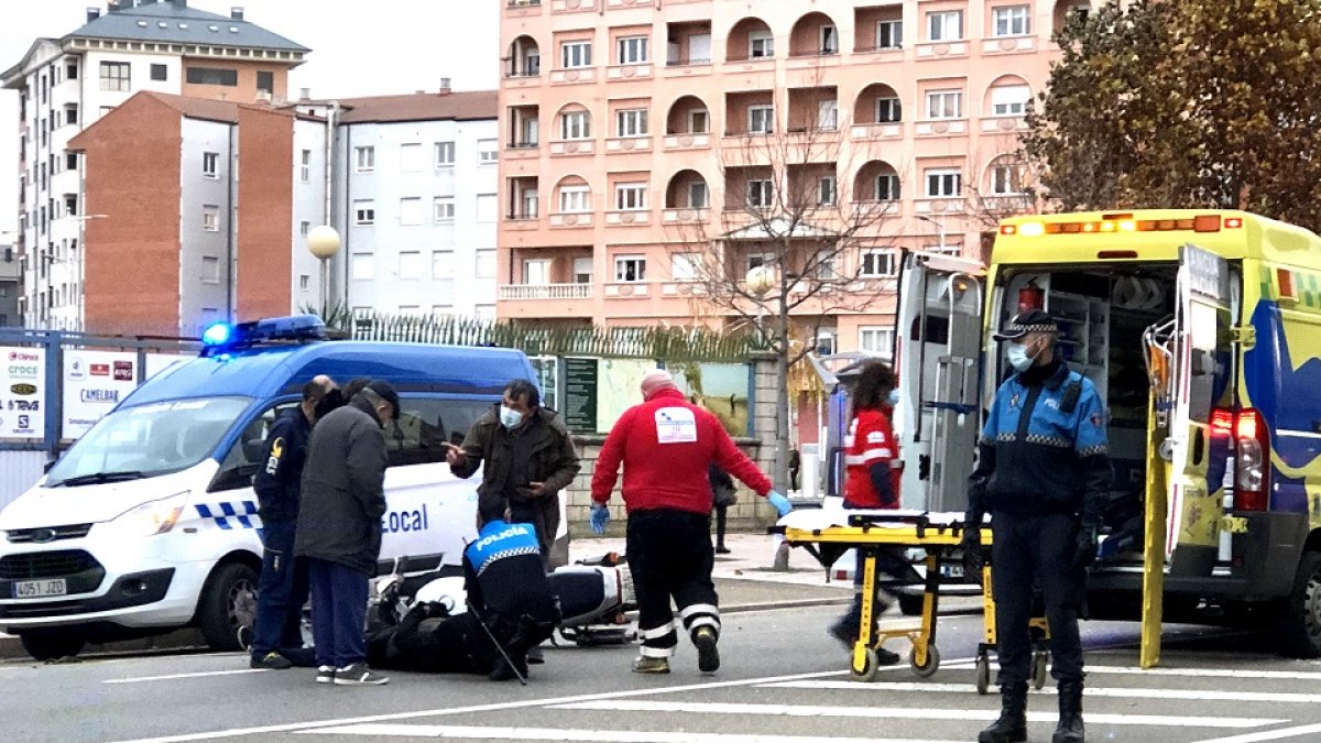 Herido un joven motorista en una colisión con una furgoneta en León. - ICAL