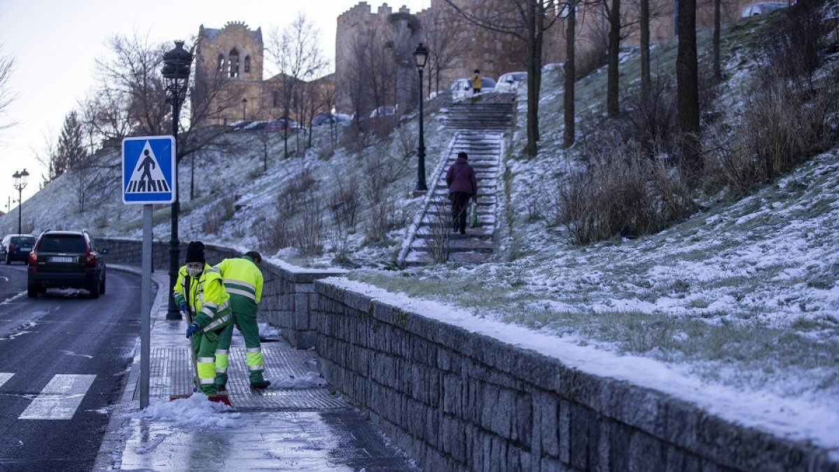 Ola de frío en Ávila, una de las provincias más afectadas por el nuevo frente invernal. ICAL