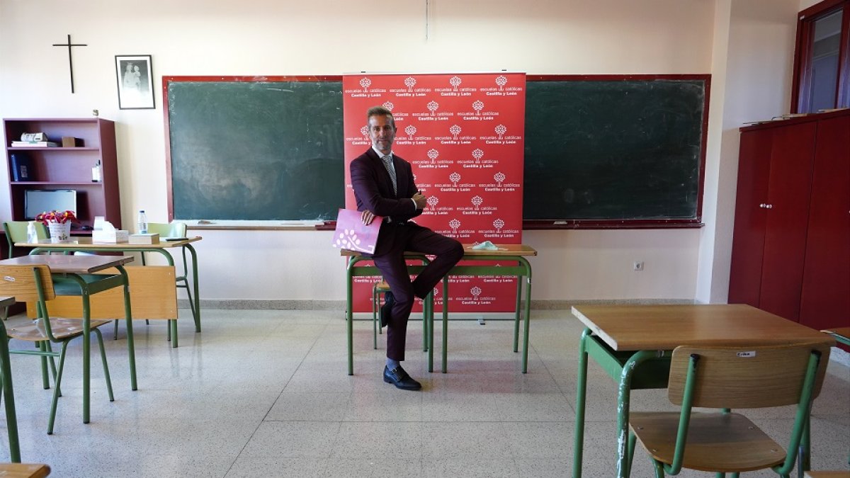 El secretario autonómico de Escuelas Católicas Castilla y León, Leandro Roldán Maza. - ICAL