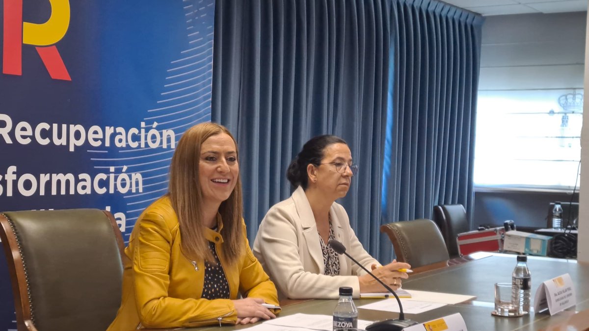 La delegada del Gobierno en Castilla y León, Virginia Barcones, y la subdelegada en Valladolid, Alicia Villar.- E. M.