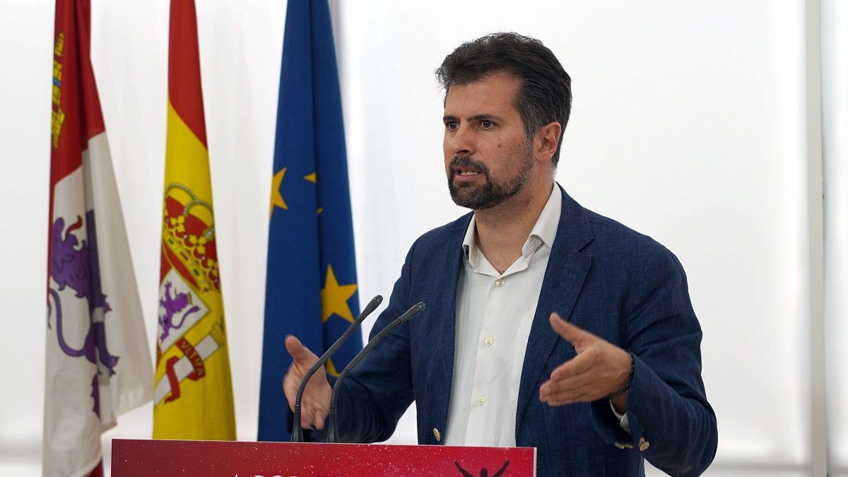 El secretario general del PSOE de Castilla y León, Luis Tudanca.- ICAL