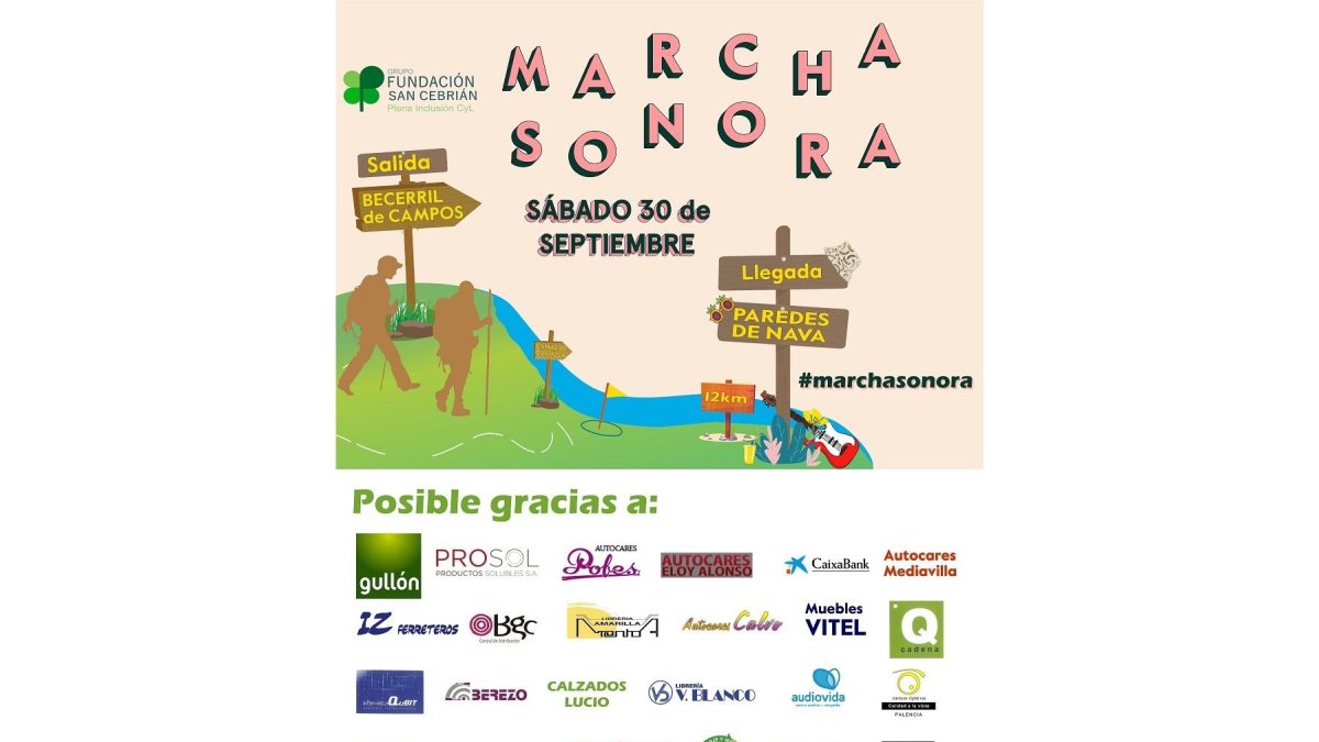 Cartel Marcha San Cebrián.- E.M.