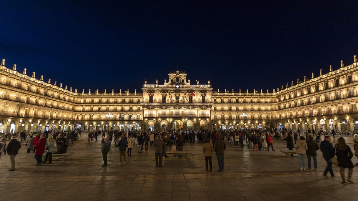 La plaza mayor de Salamanca.
