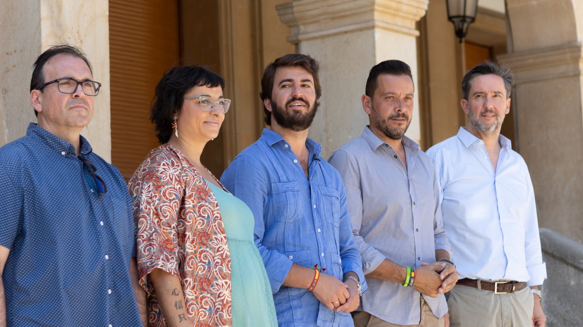 Juan García-Gallardo visita Soria en el marco de la campaña electoral de Vox.- ICAL