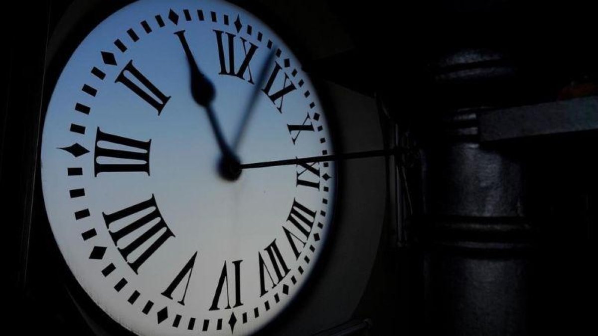 El reloj de la Puerta del Sol de Madrid.- E.M.