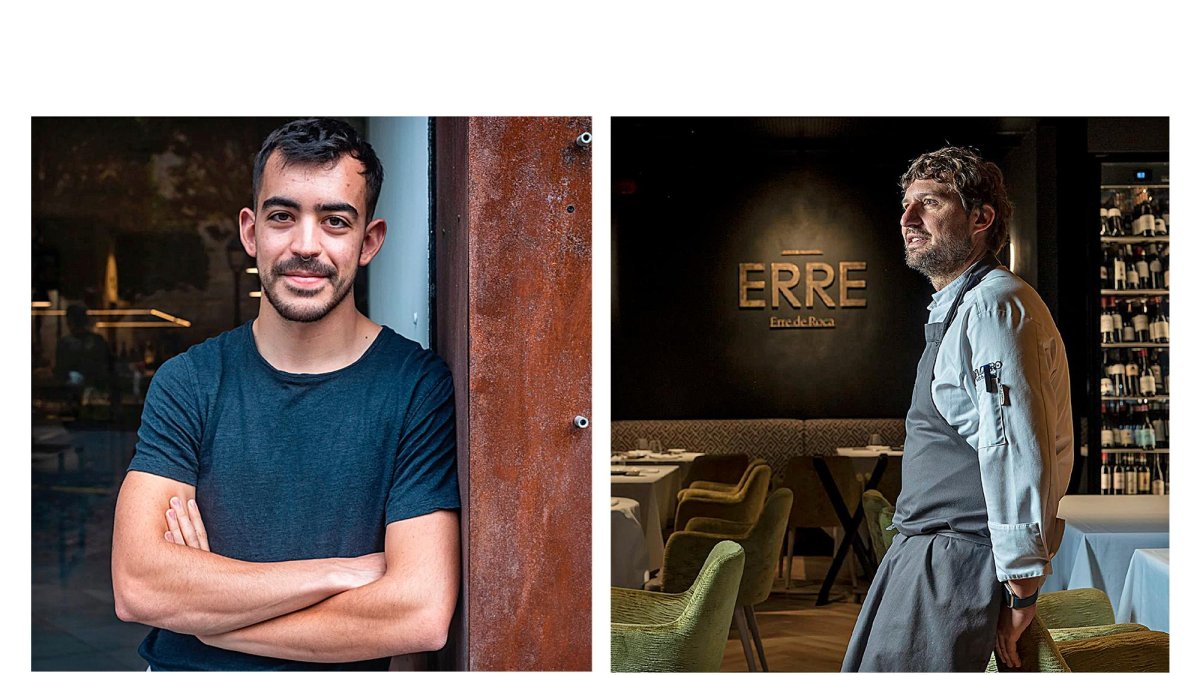 Los chefs Carlos Casillas del restaurante Barro y Alberto Molinero de Erre de Roca.- E.M.