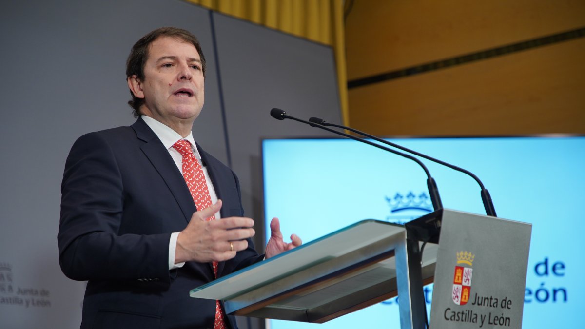 El presidente de la Junta de Castilla y León, Alfonso Fernández Mañueco.- ICAL