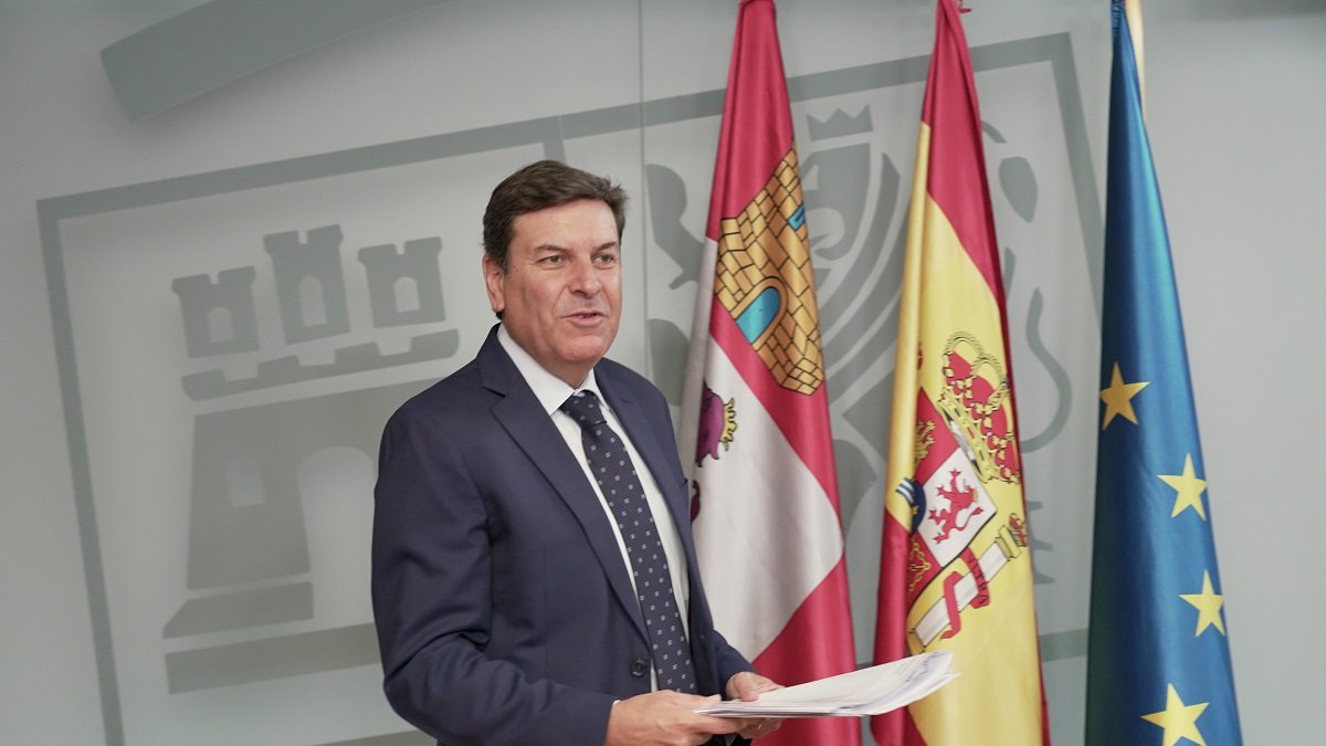 El portavoz de la Junta y consejero de Economía y Hacienda, Carlos Fernández Carriedo.- ICAL