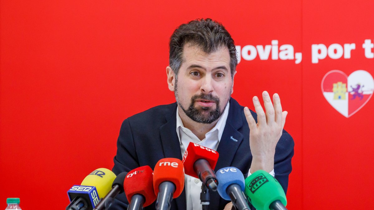 El secretario general del PSOECyL y portavoz en las Cortes, Luis Tudanca. ICAL