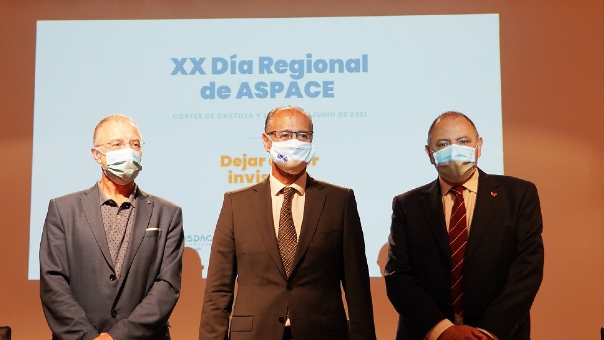 Luis Fuentes en la celebración del Día Regional de la Parálisis Cerebral. - ICAL