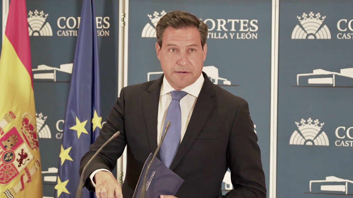 El portavoz del Grupo Popular en las Cortes, Raúl de la Hoz. Ical