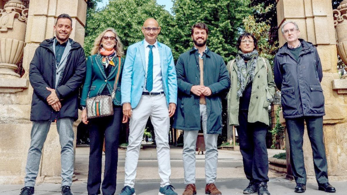 El vicepresidente de la Junta, Juan García-Gallardo, durante su visita a Soria.- ICAL