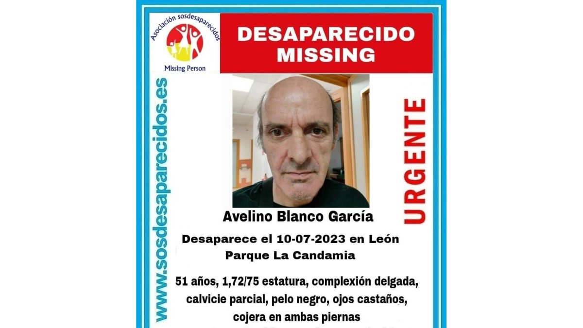 Avelino Blanco García.- SOS DESAPARECIDOS