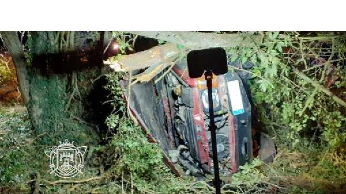 Estado en el que quedó el coche accidentado. Ical