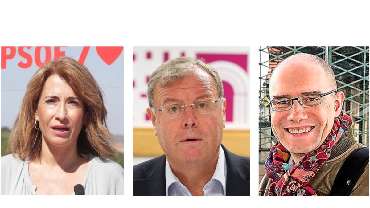 Raquel Sánchez, Antonio Silván y Carlos Perfecto.ICAL/E. M.