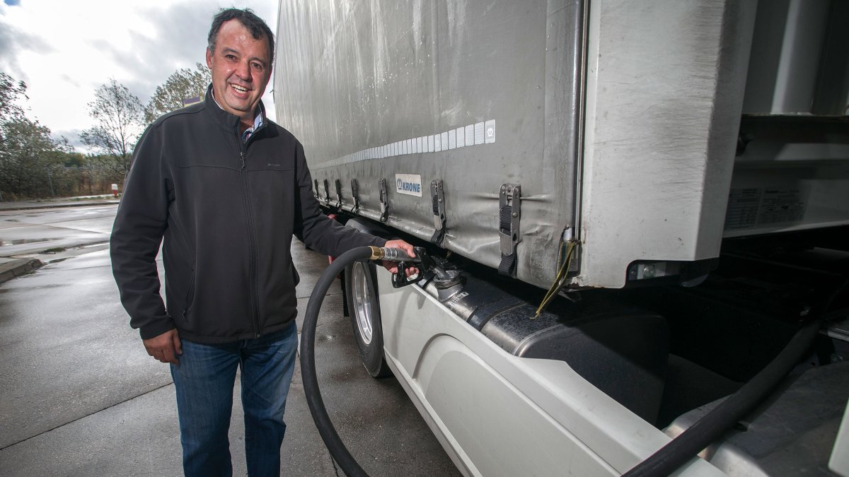 Eduardo Rilova, presidente de los transportistas de Burgos. T. ALONSO