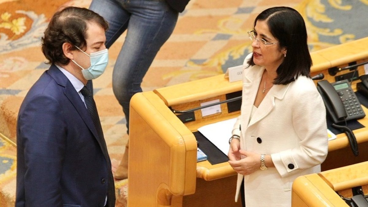 Alfonso Fernández Mañueco y Carolina Darias.- ICAL