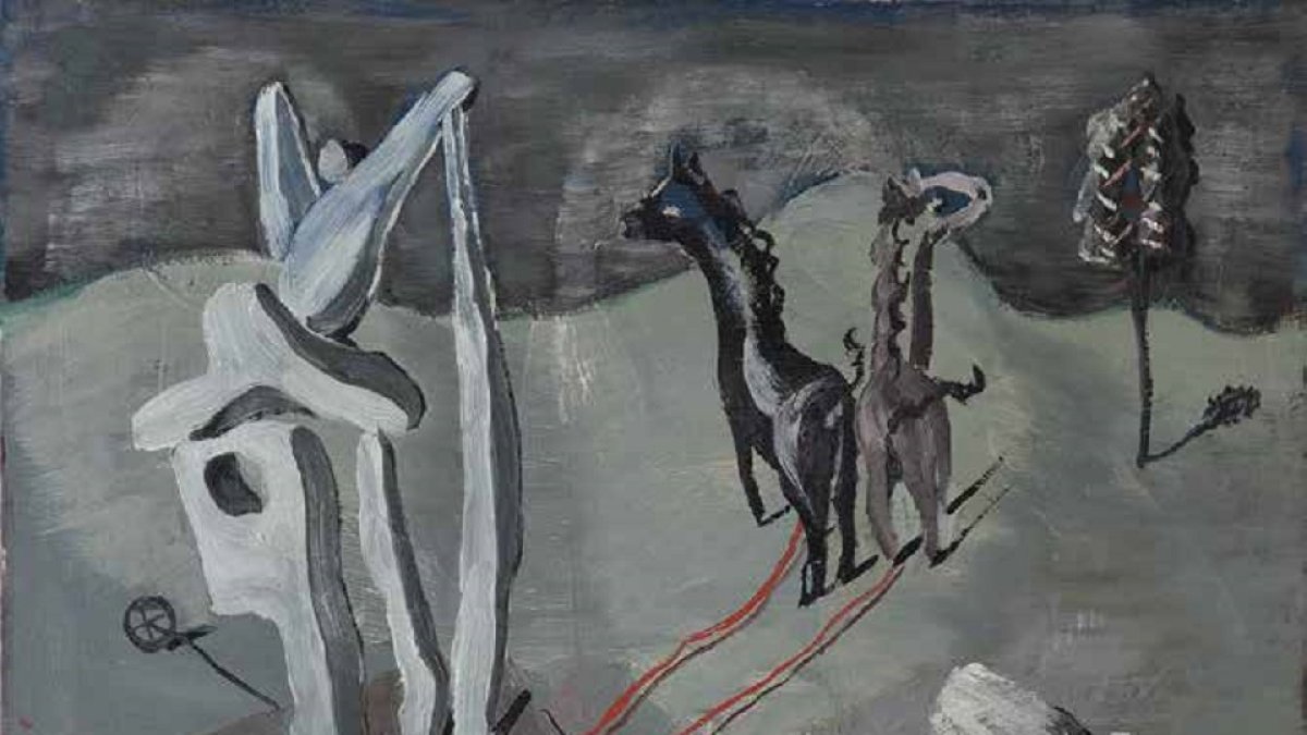 ‘Paisaje lírico (Piedras ambulantes)’ (1933), José Moreno Villa. E. M.