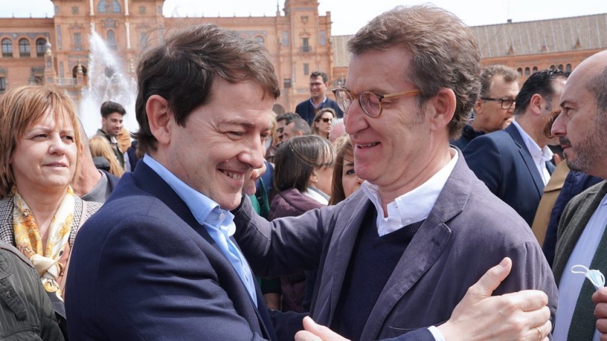 Alfonso Fernández Mañueco y Alberto Núñez Feijóo. ICAL