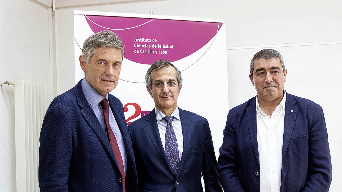 José María Eiros, Alberto Caballero y Pablo Lago. GONZALO MONTESEGURO