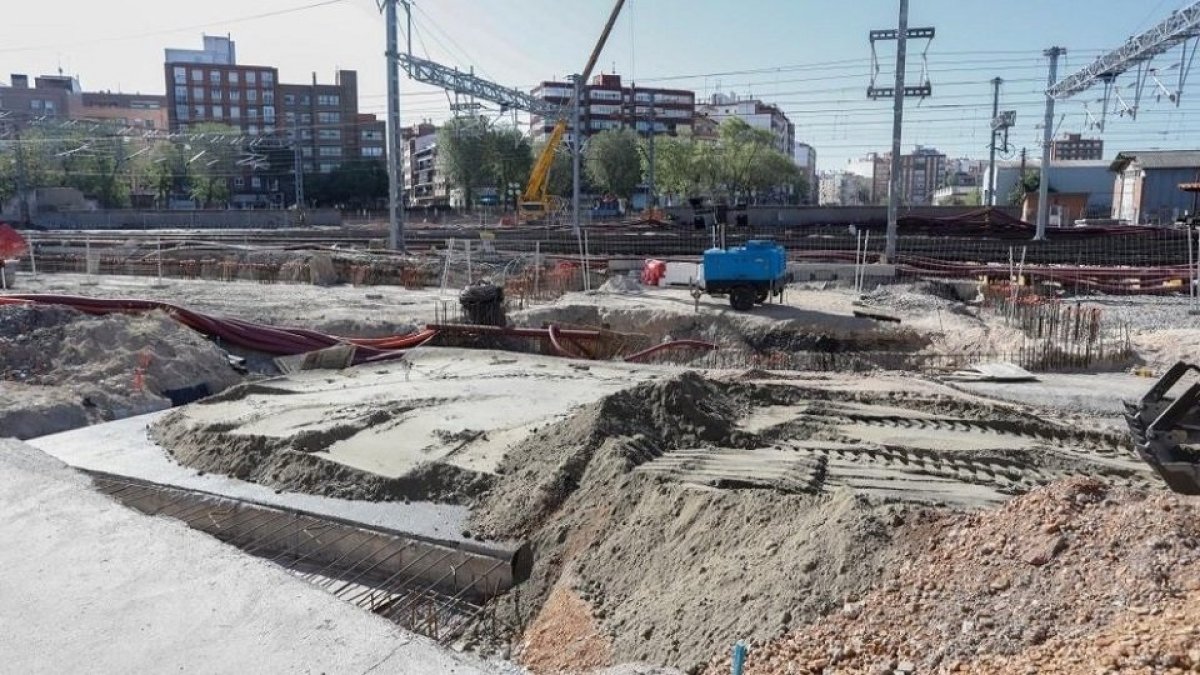 Obras de integración ferroviaria en Valladolid. -E.M.