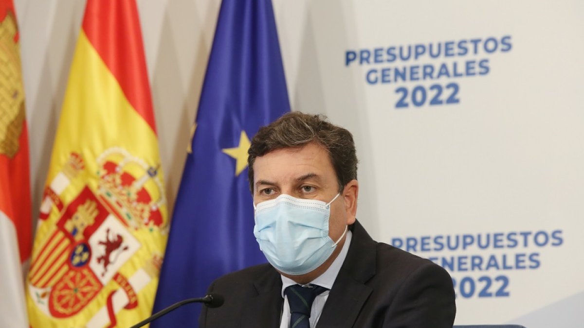 Carlos Fernández Carriedo, durante el análisis de los Presupuestos Generales de la Comunidad 2022.- ICAL