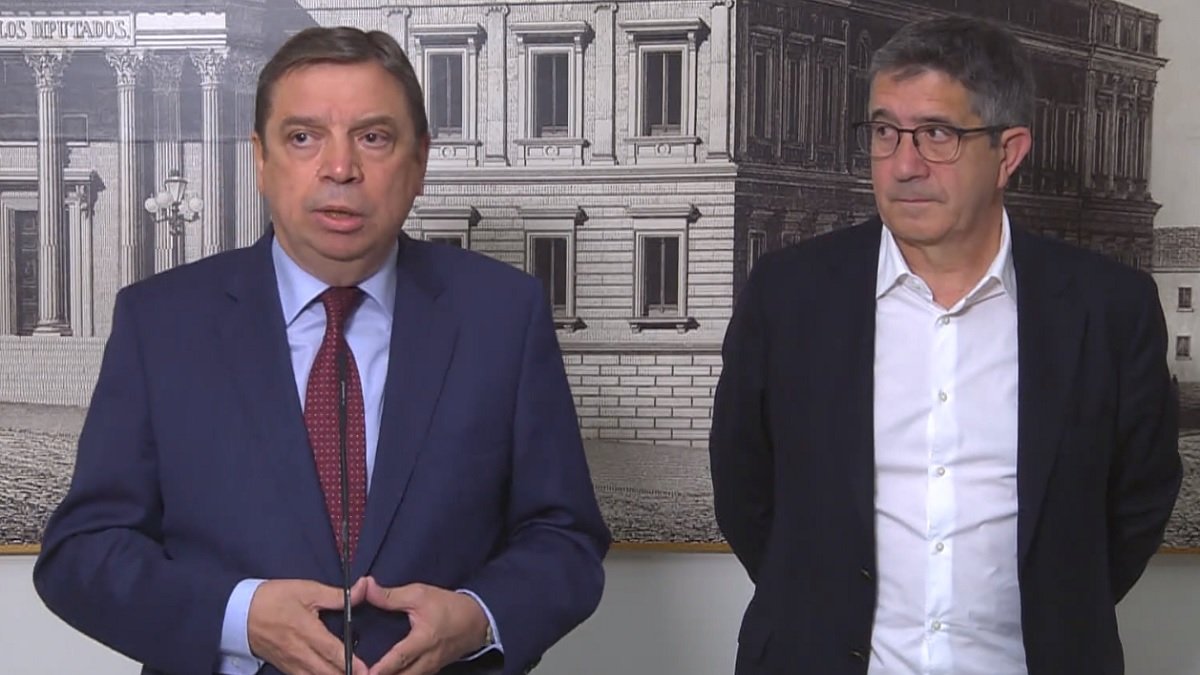 El ministro de Agricultura, Luis Planas, durante su intervención.- E. PRESS