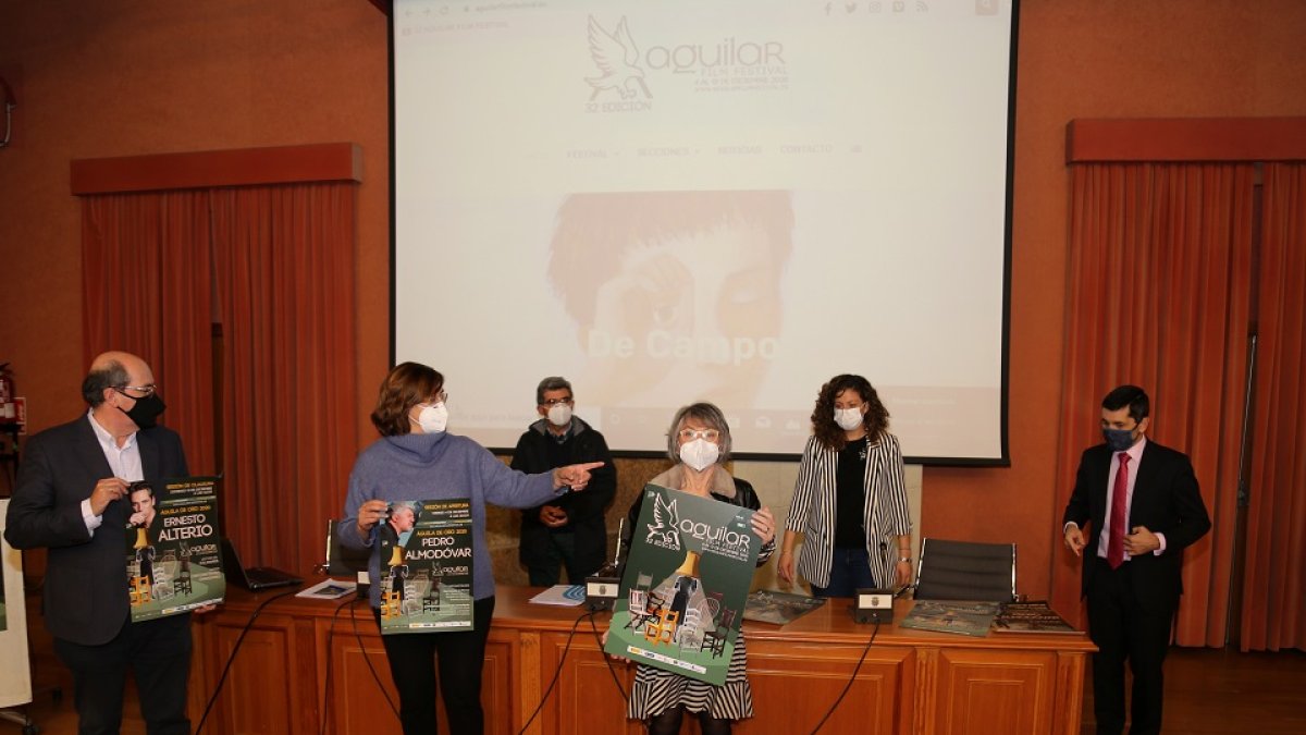 Festival Presentación de la 32ª edición del Aguilar Film Festival, con la presencia de representantes de la Diputación Provincial, el Ayuntamiento de Aguilar de Campoo, la Junta de Castilla y León y la Subdelegación del Gobierno.- ICAL