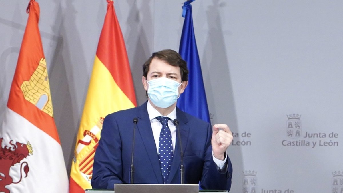 El presidente de la Junta de Castilla y León, Alfonso Fernández Mañueco.- ICAL