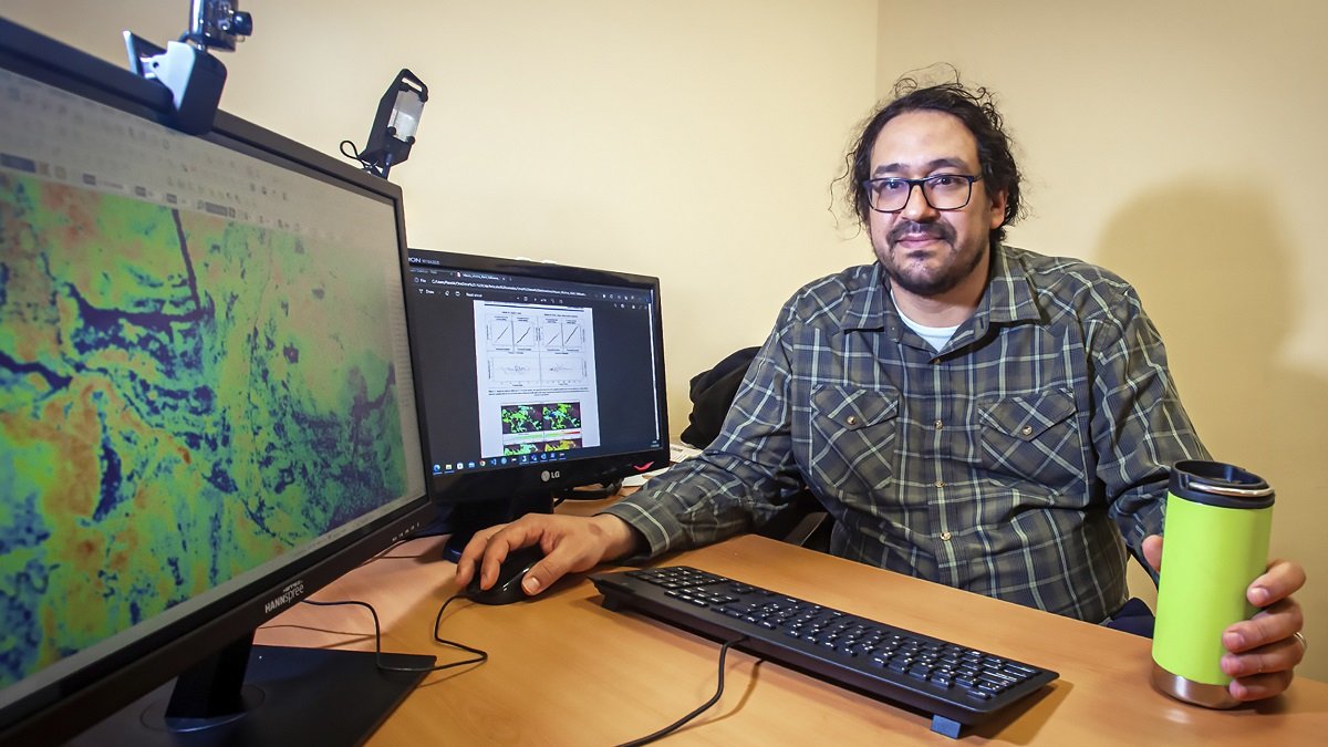 Paco Mauro, doctor en Ingeniería de Montes, especializado en la elaboración de cartografía desagregada sobre terrenos forestales. MARIO TEJEDOR
