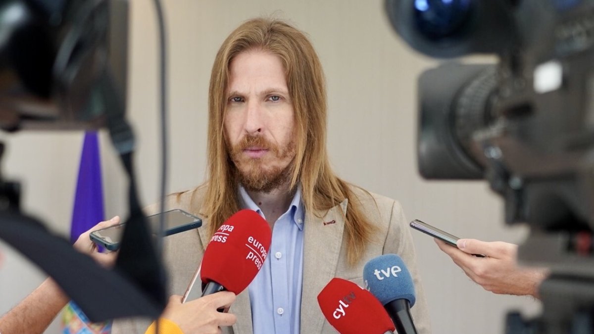 El procurador de Podemos en las Cortes de Castilla y León, Pablo Fernández.- ICAL