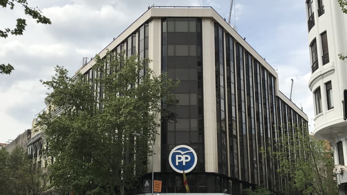 Sede del Partido Popular en la calle Génova de Madrid. PP