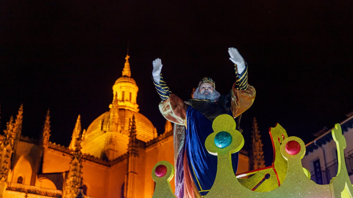 SS.MM. los Reyes Magos de Oriente el año pasado en Segovia