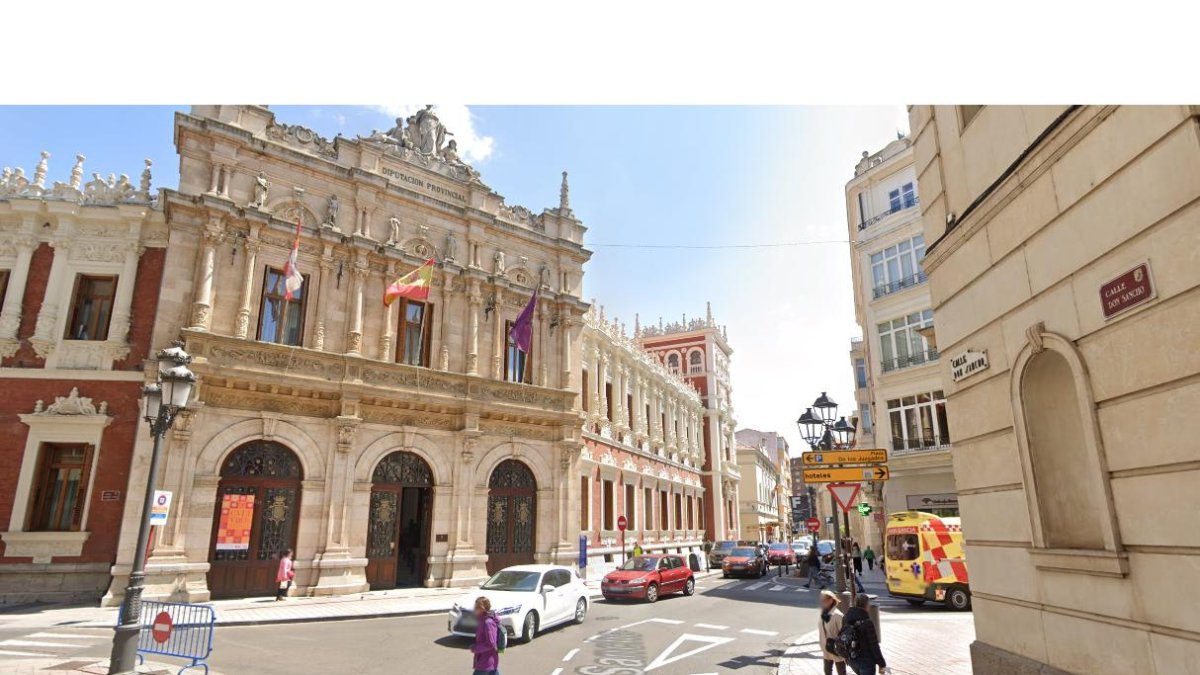 La calle mayor de Palencia. GSV