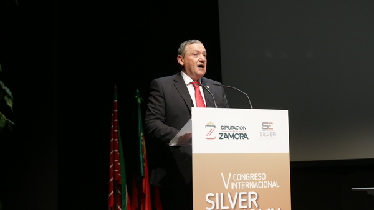 El presidente de la Diputación Provincial de Zamora, Javier Faúndez, inaugura el V Congreso Internacional Silver Economy - ICAL