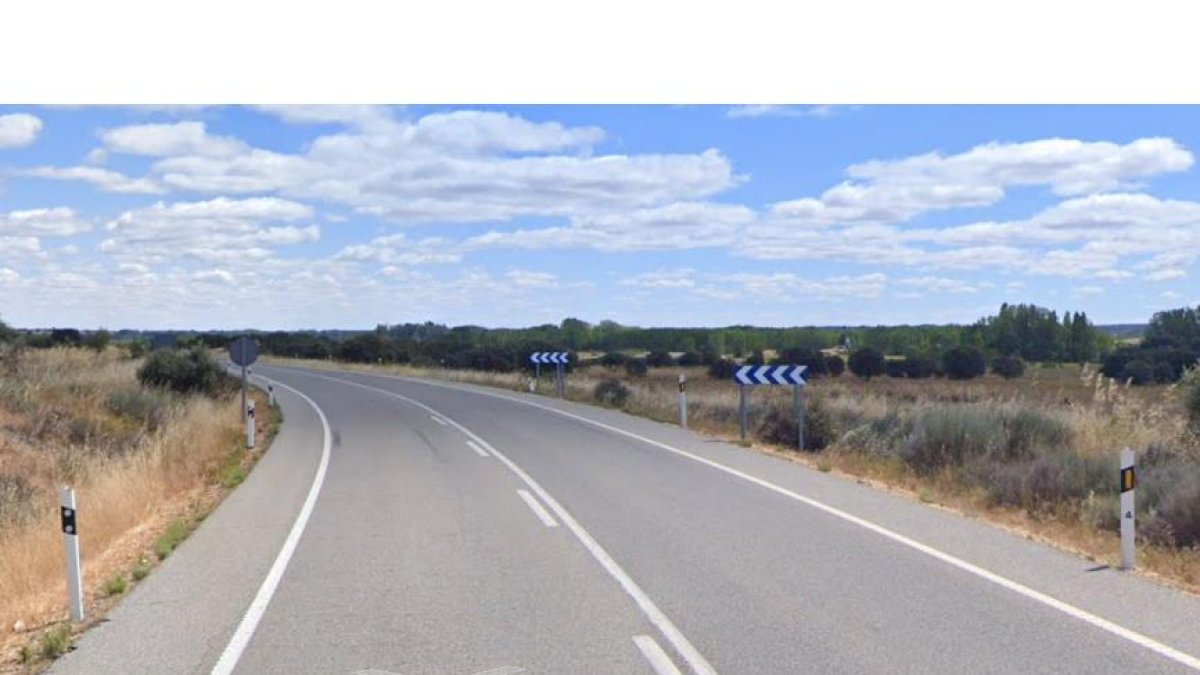 N-252 en Camarzana de Tera, en Zamora, donde se produjo la salida de vía. -GSW