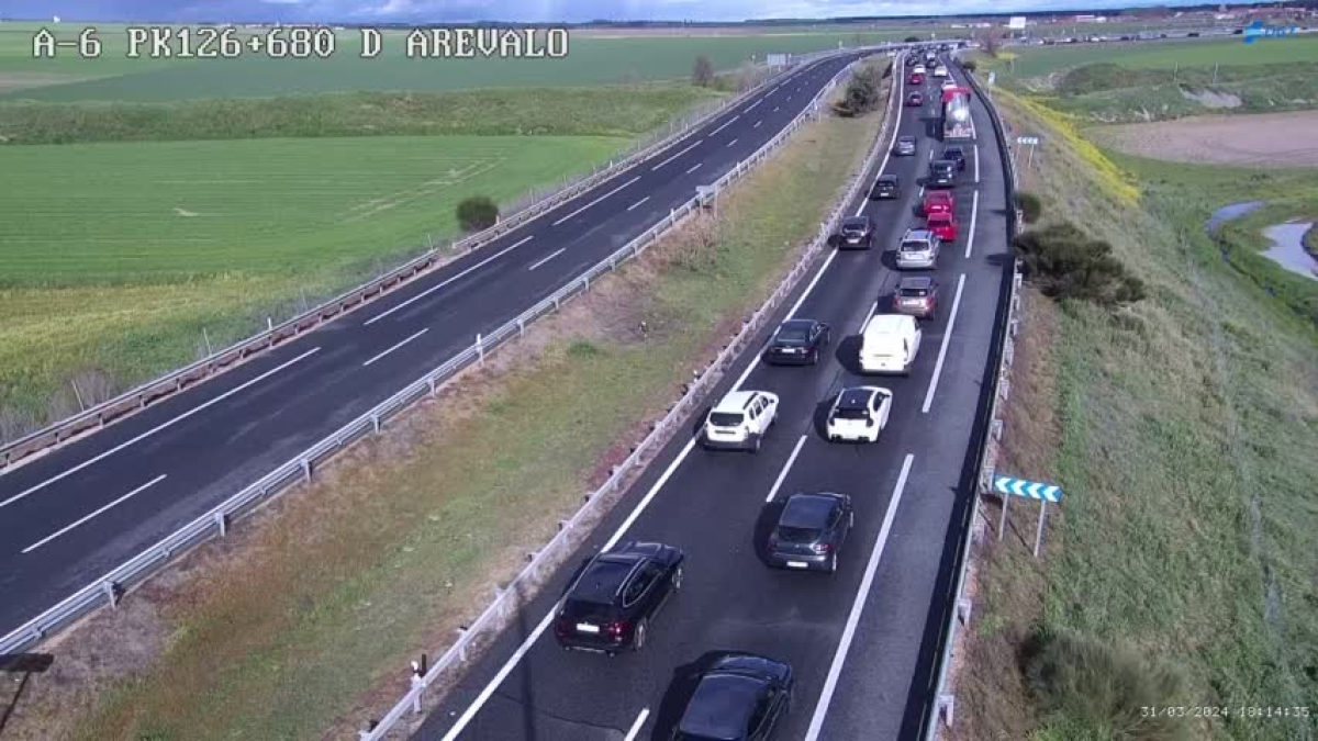 Cámara de tráfico en la provincia de Segovia