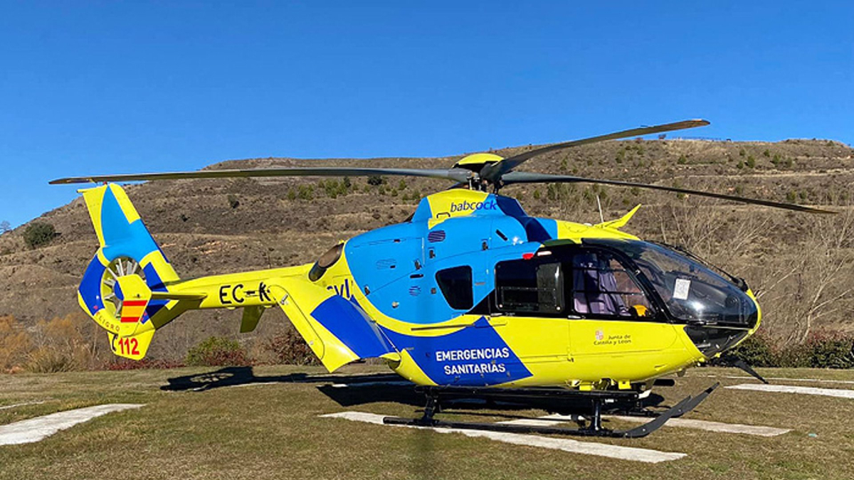 Imagen de archivo de un helicóptero medicalizado