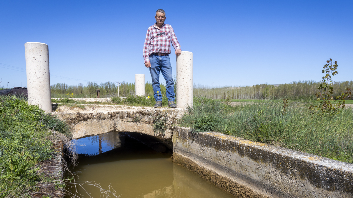 Teófilo Andrés, presidente de la Comunidad de Regantes del Canal de Ines.