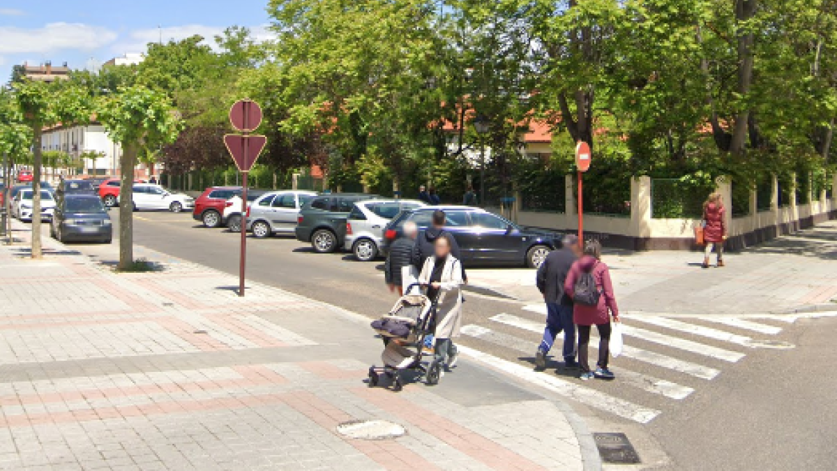 Avenida Modesto Lafuente, esquina con Calle Antonio Cabezón de Palencia, donde tuvieron lugar los hechos.