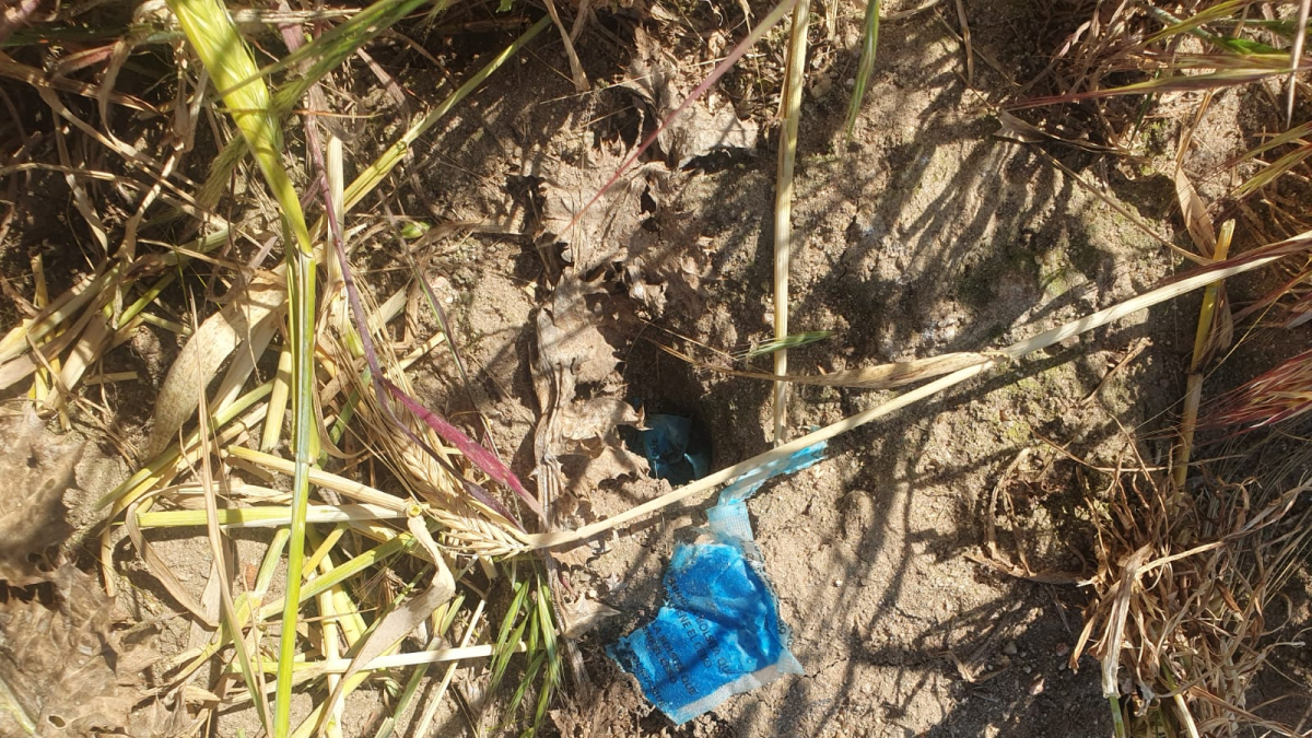 Bolsas con rodenticida en pasta encontradas en la Moraña