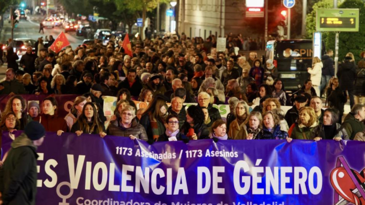 Manofestación contra la violencia de género del pasado 25 de noviembre en Valladolid.