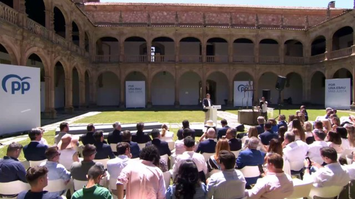 Intervención del Alfonso Fernández Mañueco en Salamanca sobre la EBAU única