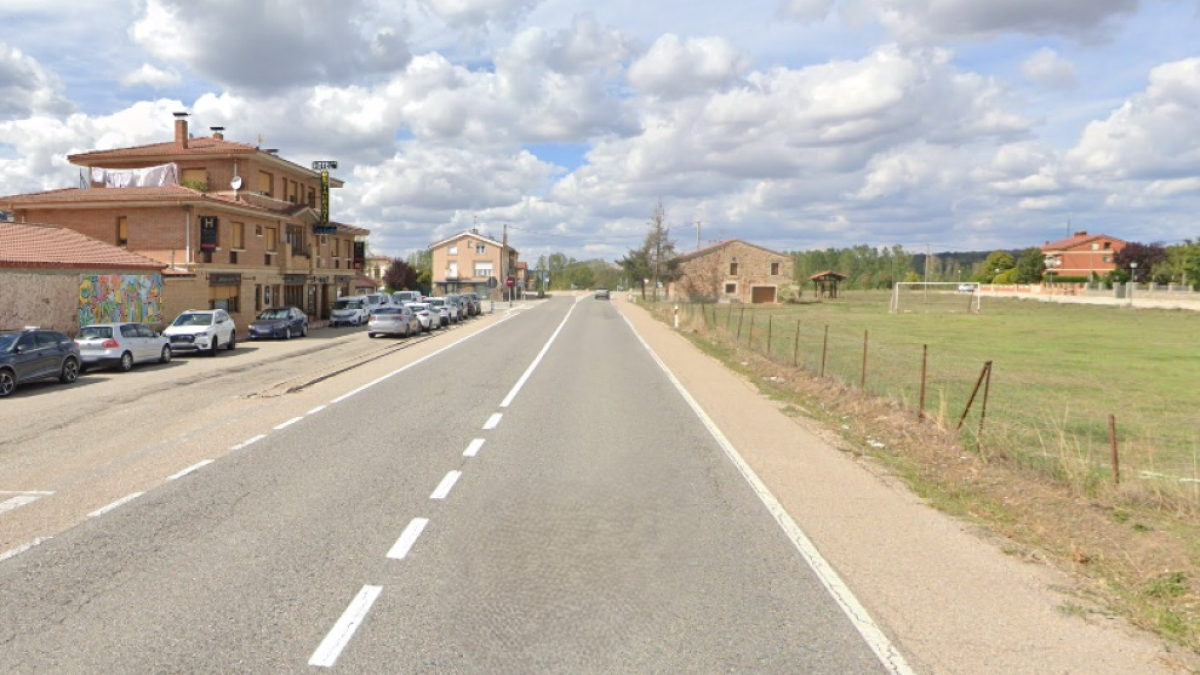 La carretera N-234, en la salida de Barbadillo del Mercado