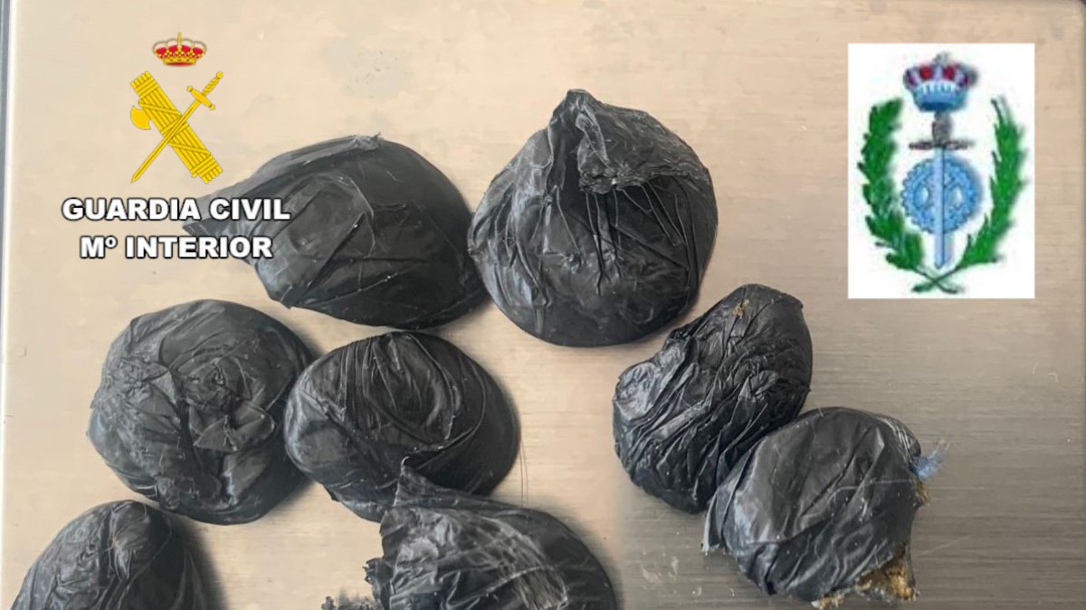 Droga incautada por la Guardia Civil