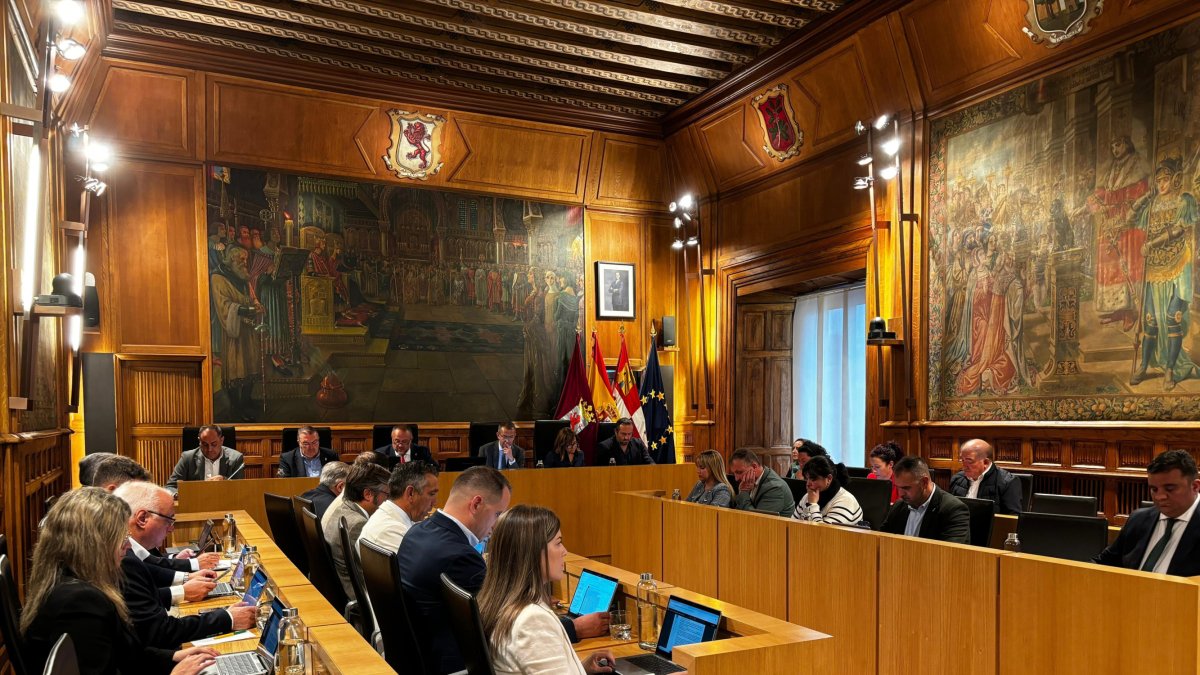 Pleno de la Diputación de Léon.