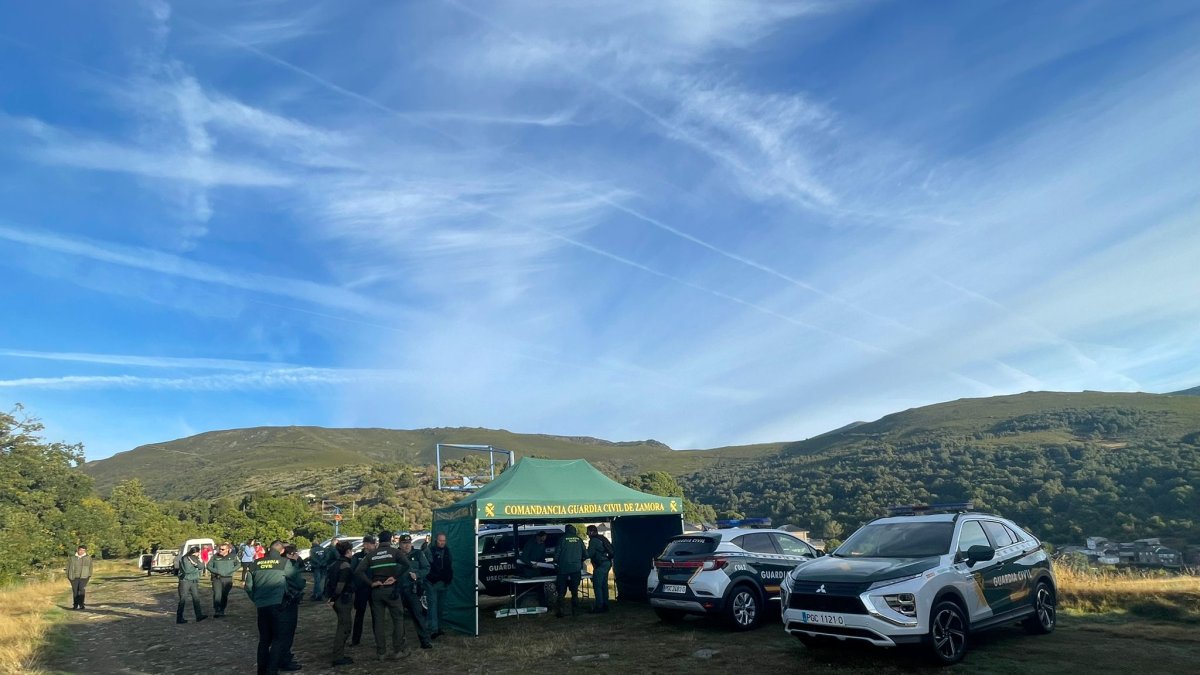Imagen del dispositivo de búsqueda de la Guardia Civil