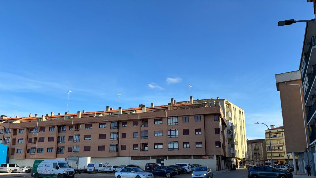 Calle Pío Baroja en Aranda de Duero, donde se produjo el atropello