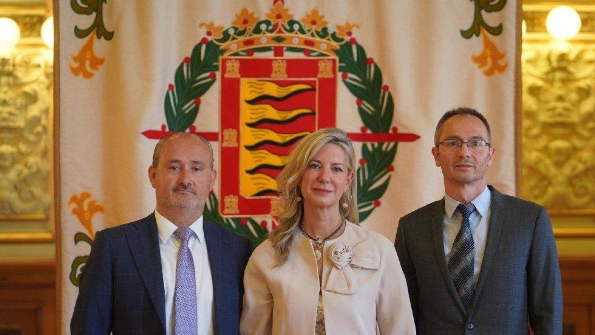 Los concejales de VOX del Ayuntamiento de Valladolid.