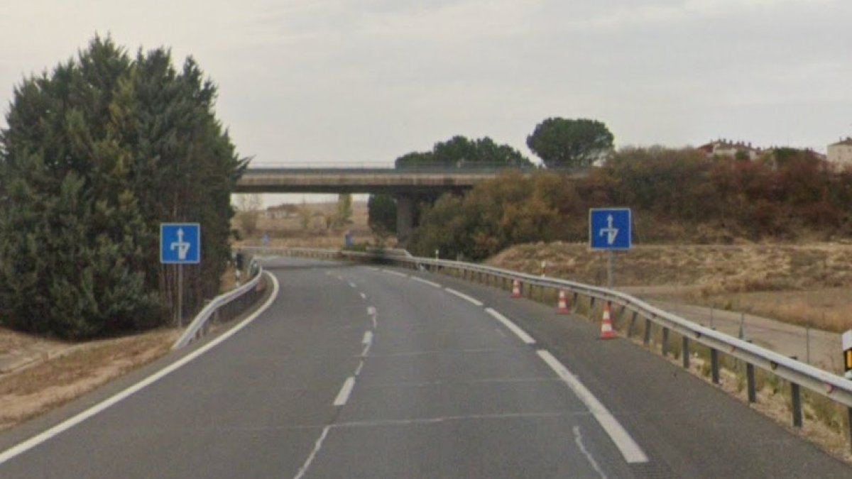 Punto de la A-62 donde fue interceptado el conductor